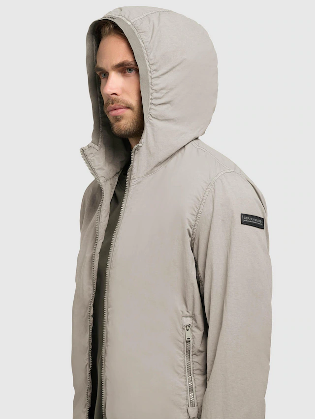 khujo Funktionsjacke »Derf« mit Kapuze leichte Übergangsjacke mit Kapuze
