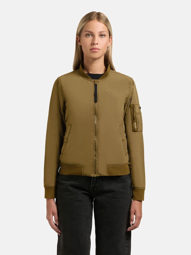 khujo Bomberjacke »Denz« ohne Kapuze Matte Damen Übergangsjacke mit Bündchen