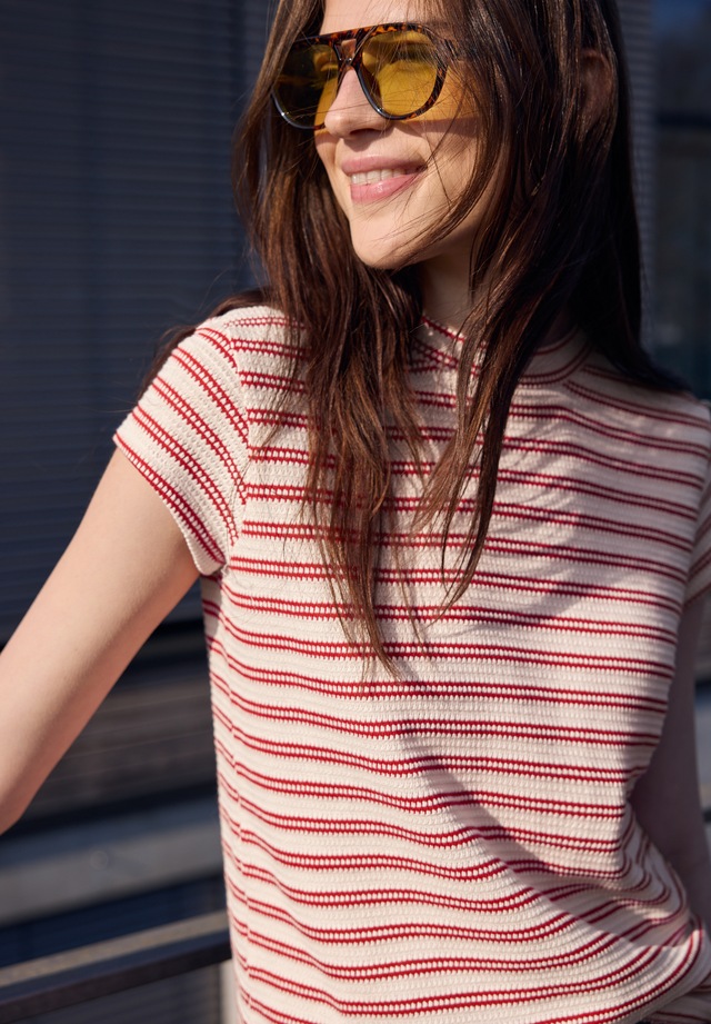 STREET ONE STUDIO T-Shirt im soften Baumwoll-Mix