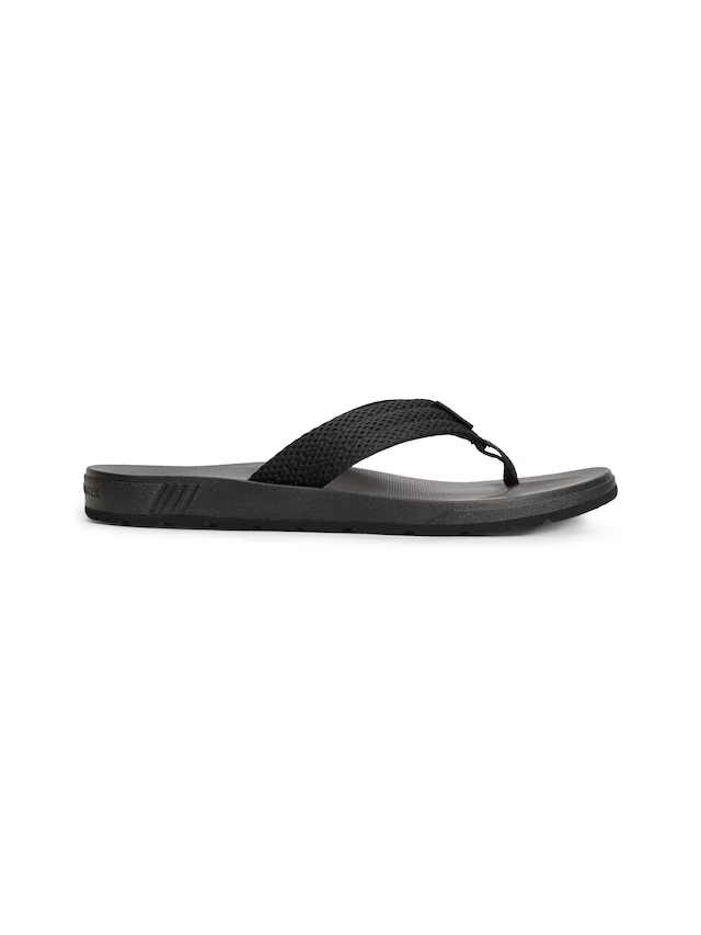 Tommy Hilfiger Zehentrenner »MOLDED PADDED HILFIGER B SANDAL« Strandschuh, Sommerschuh, Poolslide mit Kontrastbesatz