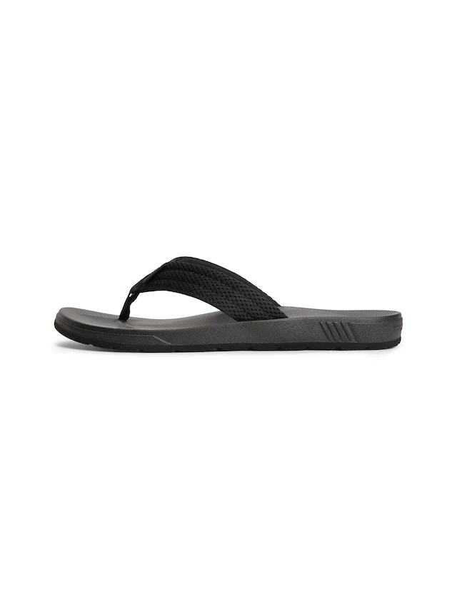 Tommy Hilfiger Zehentrenner »MOLDED PADDED HILFIGER B SANDAL« Strandschuh, Sommerschuh, Poolslide mit Kontrastbesatz
