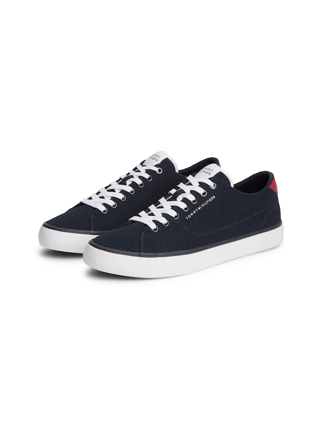 Tommy Hilfiger Sneaker »TH HI VULC CORE LOW SUMMER MESH« Freizeitschuh, Halbschuh, Schnürschuh mit Kontrastbesätzen