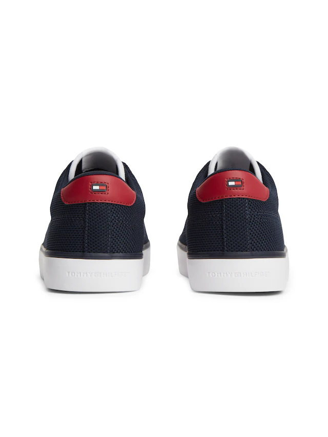 Tommy Hilfiger Sneaker »TH HI VULC CORE LOW SUMMER MESH« Freizeitschuh, Halbschuh, Schnürschuh mit Kontrastbesätzen