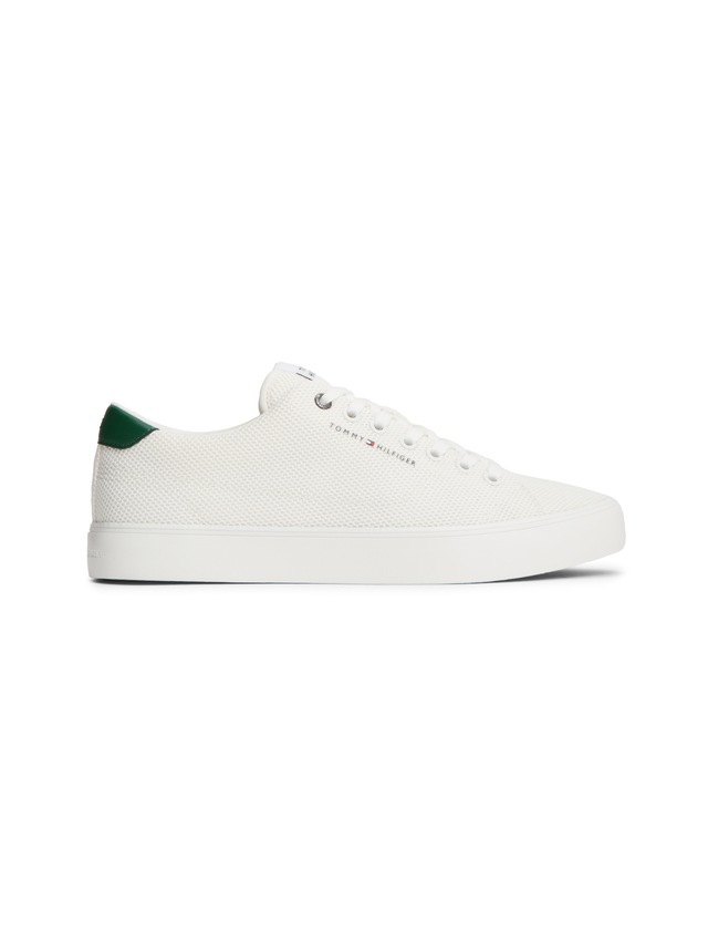 Tommy Hilfiger Sneaker »TH HI VULC CORE LOW SUMMER MESH« Freizeitschuh, Halbschuh, Schnürschuh mit Kontrastbesätzen
