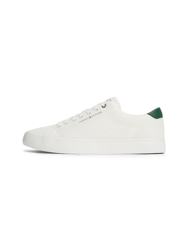 Tommy Hilfiger Sneaker »TH HI VULC CORE LOW SUMMER MESH« Freizeitschuh, Halbschuh, Schnürschuh mit Kontrastbesätzen