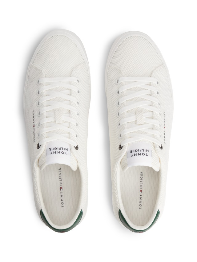 Tommy Hilfiger Sneaker »TH HI VULC CORE LOW SUMMER MESH« Freizeitschuh, Halbschuh, Schnürschuh mit Kontrastbesätzen