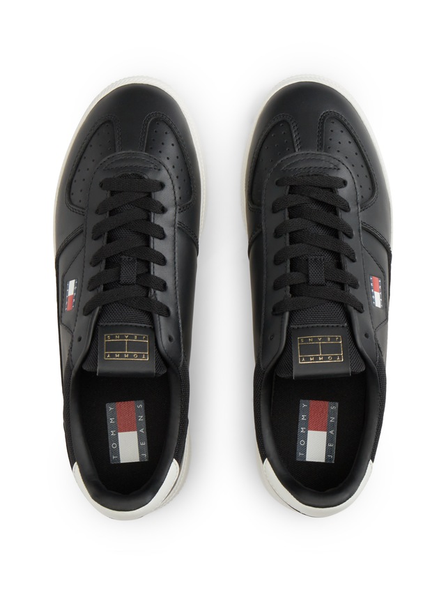 Tommy Jeans Sneaker »THE GREENWICH EDGE CORE LTH« Freizeitschuh, Halbschuh, Schnürschuh mit Lochmuster
