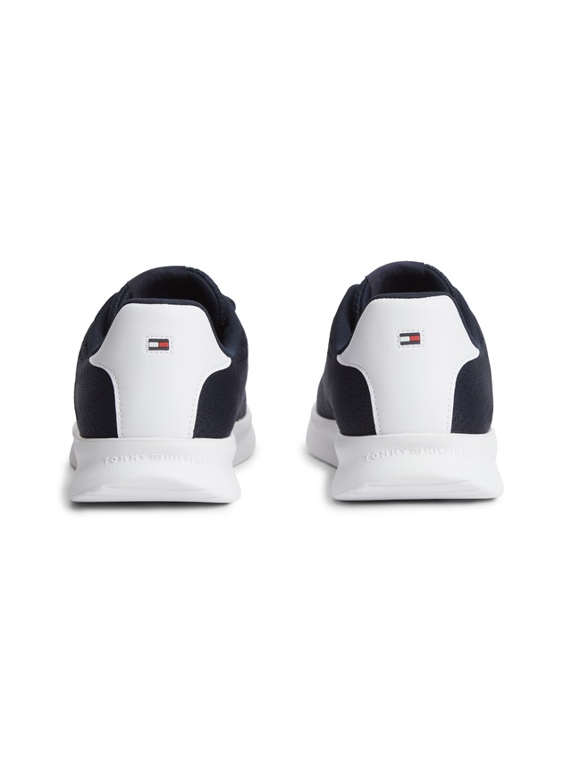 Tommy Hilfiger Sneaker »LIGHTWEIGHT RUNNER KNIT« Freizeitschuh, Halbschuh, Schnürschuh mit seitlicher Logo-Flagg