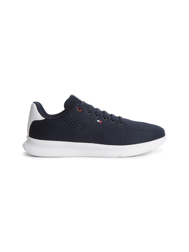 Tommy Hilfiger Sneaker »LIGHTWEIGHT RUNNER KNIT« Freizeitschuh, Halbschuh, Schnürschuh mit seitlicher Logo-Flagg