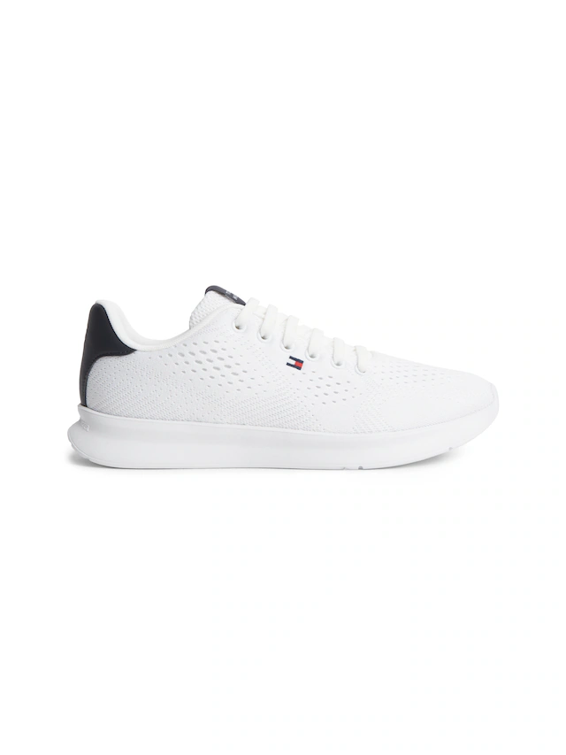 Tommy Hilfiger Sneaker »LIGHTWEIGHT RUNNER KNIT« Freizeitschuh, Halbschuh, Schnürschuh mit seitlicher Logo-Flagg