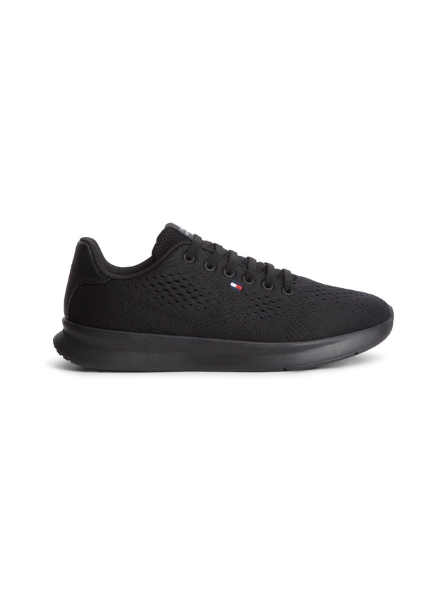 Tommy Hilfiger Sneaker »LIGHTWEIGHT RUNNER KNIT« Freizeitschuh, Halbschuh, Schnürschuh mit seitlicher Logo-Flagg