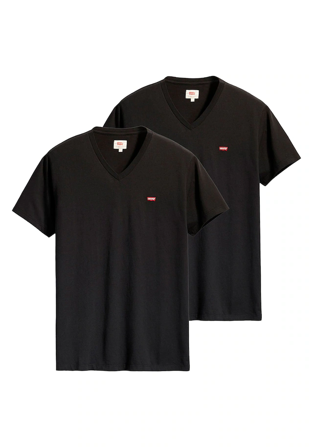 Levi's® T-Shirt »T-Shirt ORIGINAL HM VNECK 2P 2er Pack« 2