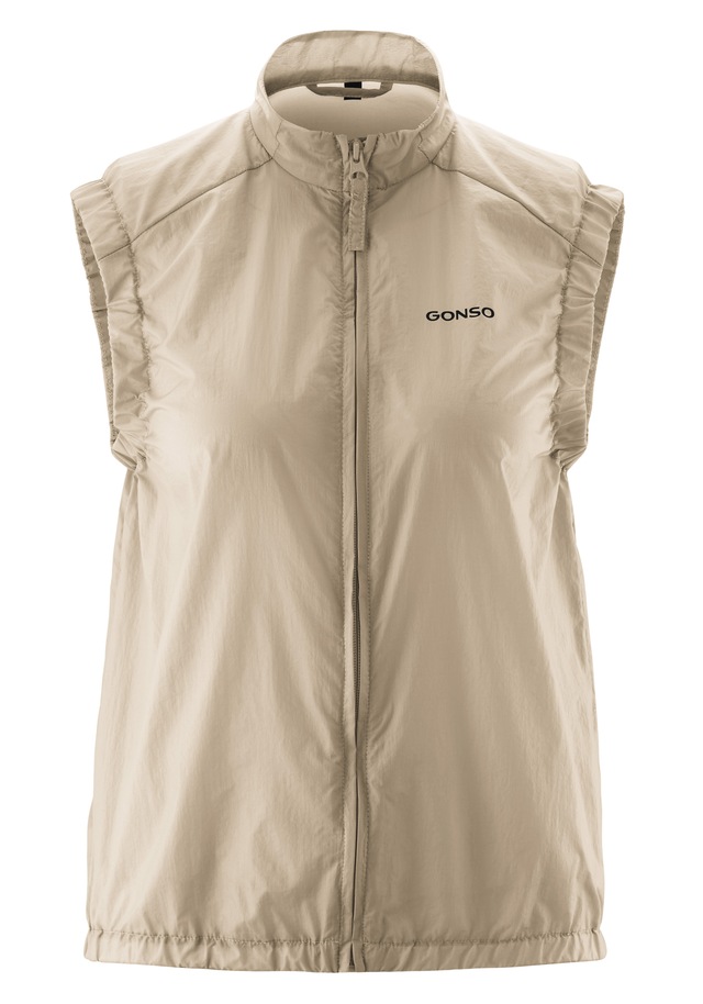 Gonso Funktionsweste »Adventure Vest Wind W« Damen Weste, leichte und winddichte Fahrradweste mit Rückentasche