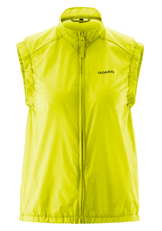 Gonso Funktionsweste »Adventure Vest Wind W« Damen Weste, leichte und winddichte Fahrradweste mit Rückentasche