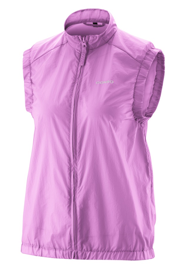Gonso Funktionsweste »Adventure Vest Wind W« Damen Weste, leichte und winddichte Fahrradweste mit Rückentasche