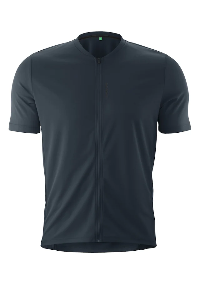 Gonso Radtrikot »SITIVO Jersey Green M« Herren Fahrradtrikot kurzarm, Half-Zip Trikot mit Rückentasche