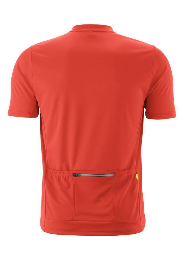 Gonso Radtrikot »SITIVO Jersey Green M« Herren Fahrradtrikot kurzarm, Half-Zip Trikot mit Rückentasche