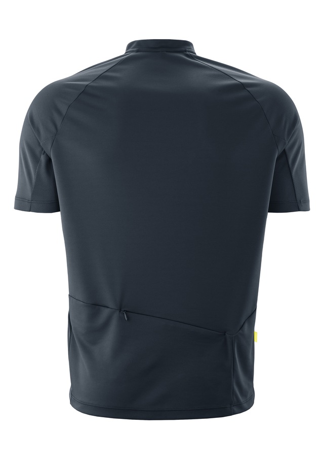 Gonso Radtrikot »SITIVO Jersey Blue M« Herren Fahrradtrikot mit Rückentasche, Half-Zip Trikot, Loose Fit