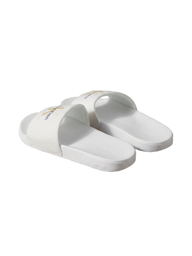 Calvin Klein Badepantolette »ESS SLIDE CV WN« Strandschuh, Flat mit CK-Stickerei