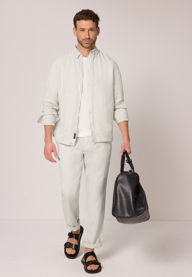 STREET ONE MEN Chinohose aus Leinen