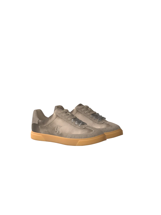 Calvin Klein Plateausneaker »LOW PRO CUPSOLE WT SATIN MIX« Freizeitsneaker, Halbschuh mit zwei Schnürsenkelarten
