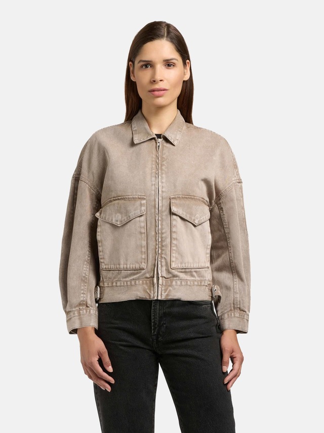 khujo Hemdjacke »Nelina« 1 Stk. tlg. ohne Kapuze Oversize Jeansjacke