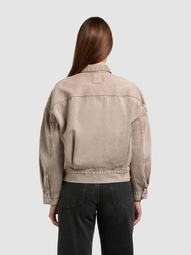 khujo Hemdjacke »Nelina« 1 Stk. tlg. ohne Kapuze Oversize Jeansjacke