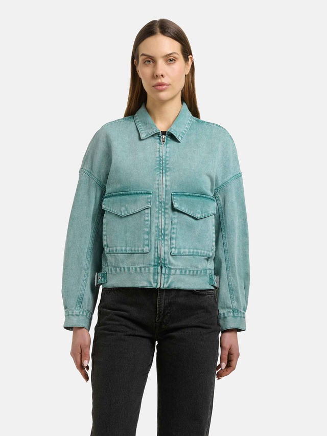 khujo Hemdjacke »Nelina« 1 Stk. tlg. ohne Kapuze Oversize Jeansjacke