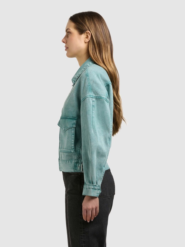 khujo Hemdjacke »Nelina« 1 Stk. tlg. ohne Kapuze Oversize Jeansjacke