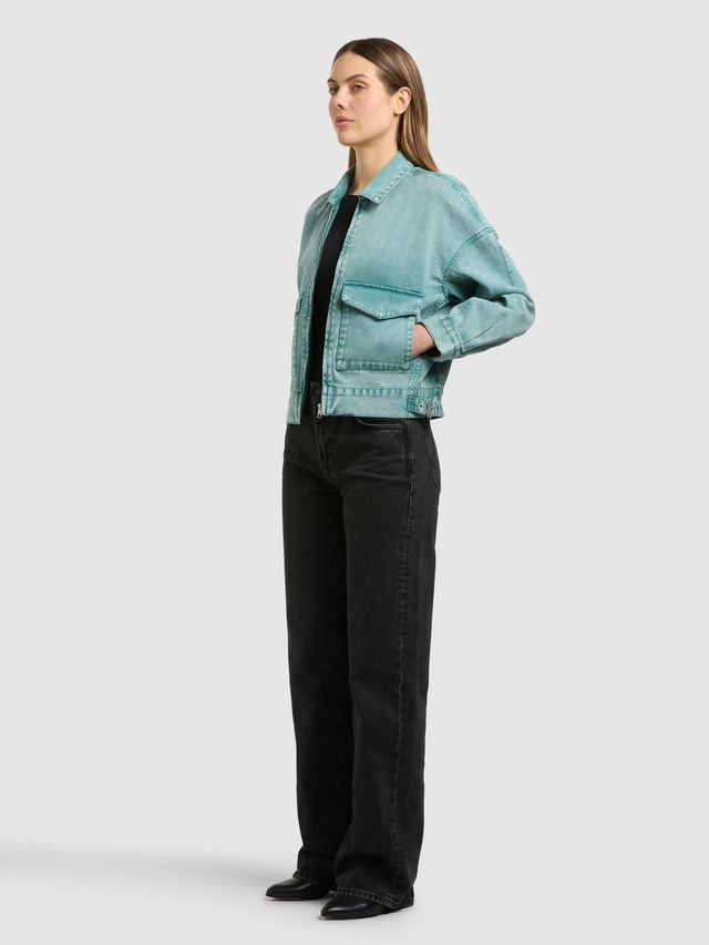 khujo Hemdjacke »Nelina« 1 Stk. tlg. ohne Kapuze Oversize Jeansjacke