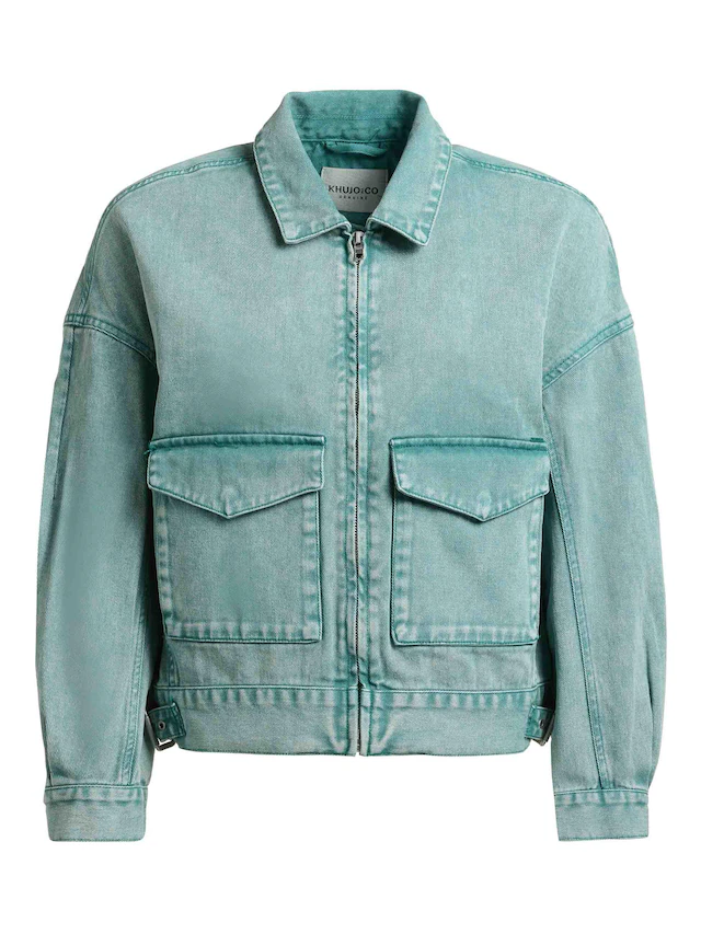 khujo Hemdjacke »Nelina« 1 Stk. tlg. ohne Kapuze Oversize Jeansjacke