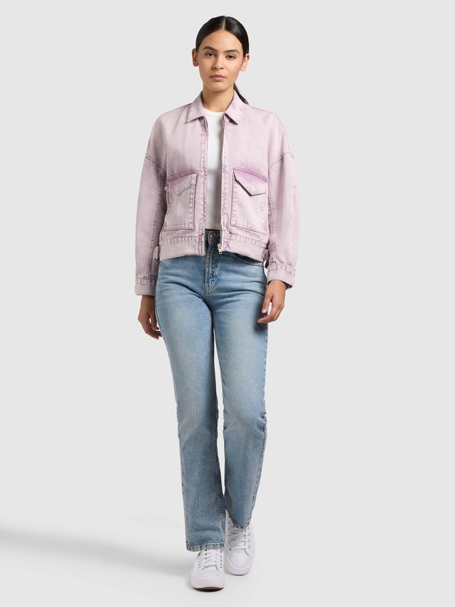 khujo Hemdjacke »Nelina« 1 Stk. tlg. ohne Kapuze Oversize Jeansjacke
