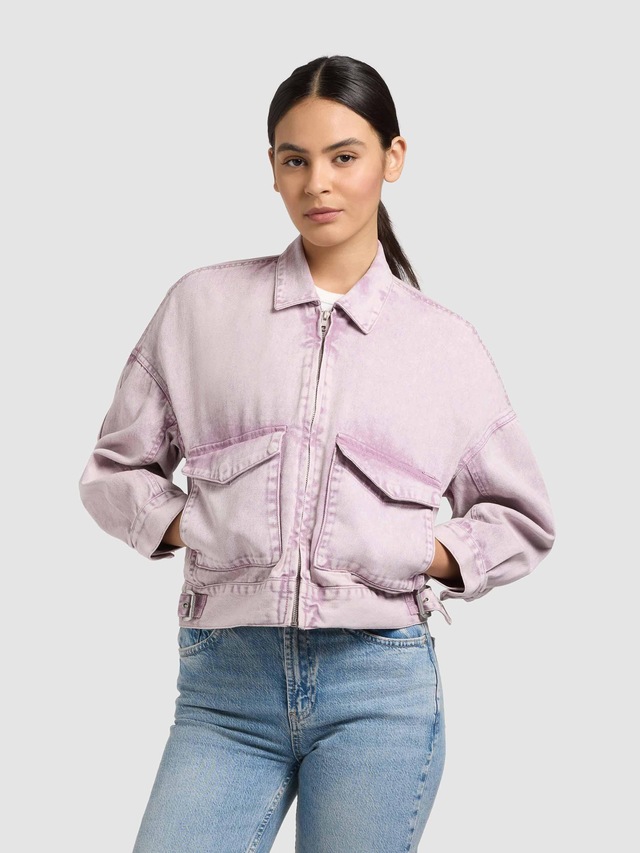 khujo Hemdjacke »Nelina« 1 Stk. tlg. ohne Kapuze Oversize Jeansjacke