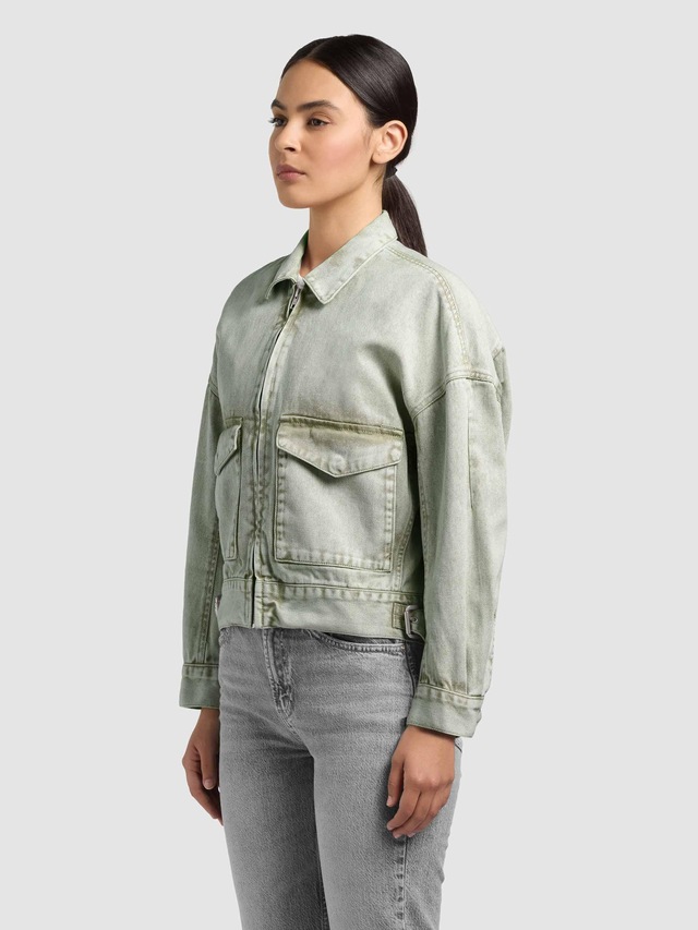 khujo Hemdjacke »Nelina« 1 Stk. tlg. ohne Kapuze Oversize Jeansjacke