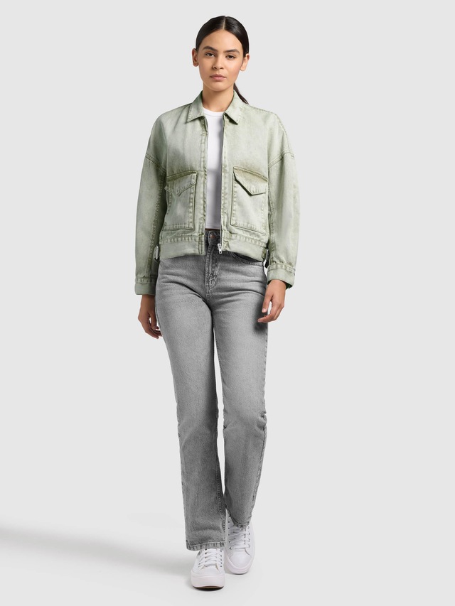 khujo Hemdjacke »Nelina« 1 Stk. tlg. ohne Kapuze Oversize Jeansjacke