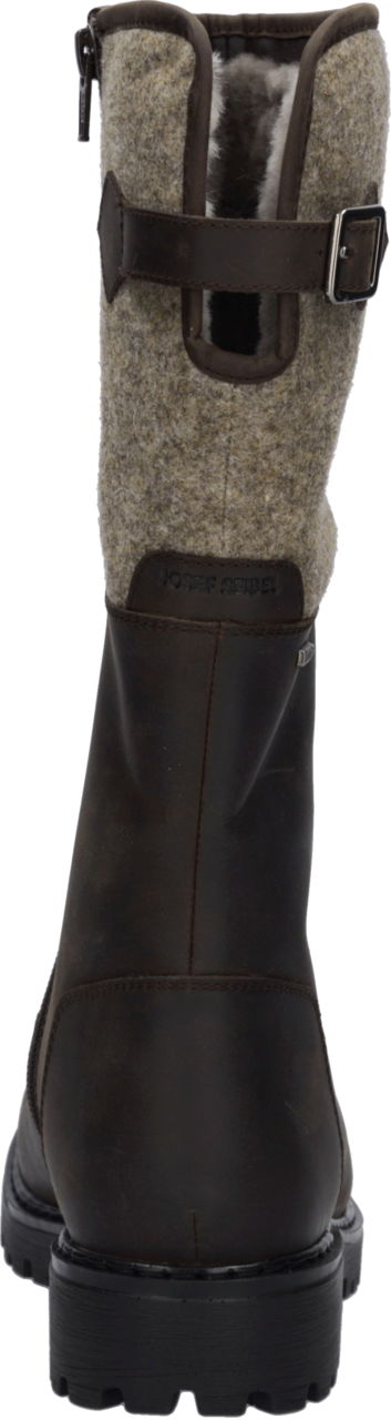 Josef Seibel Stiefel »Melinda 34« Blockabsatz, Langschaftstiefel mit Filzbesatz, Weite G