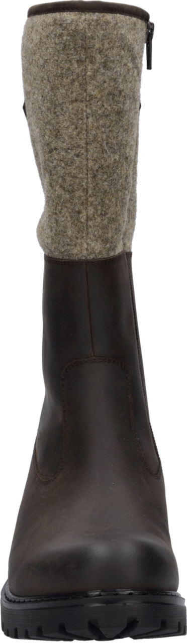 Josef Seibel Stiefel »Melinda 34« Blockabsatz, Langschaftstiefel mit Filzbesatz, Weite G