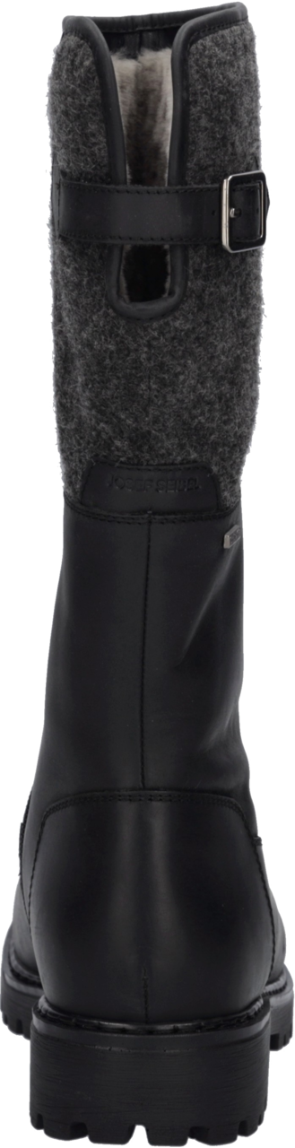 Josef Seibel Stiefel »Melinda 34« Blockabsatz, Langschaftstiefel mit Filzbesatz, Weite G