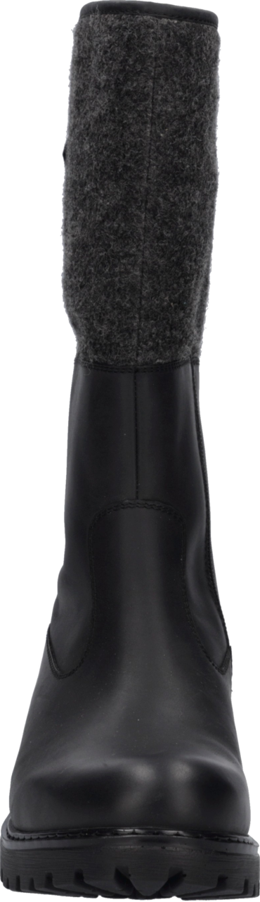 Josef Seibel Stiefel »Melinda 34« Blockabsatz, Langschaftstiefel mit Filzbesatz, Weite G