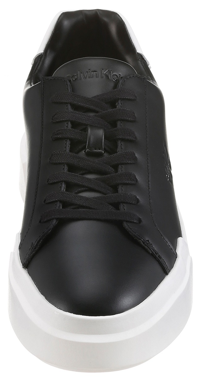 Calvin Klein Jeans Sneaker »CHUNKY CUPSOLE LACEUP LTH« Freizeitschuh, Halbschuh, Schnürer mit CK-Logoprägung
