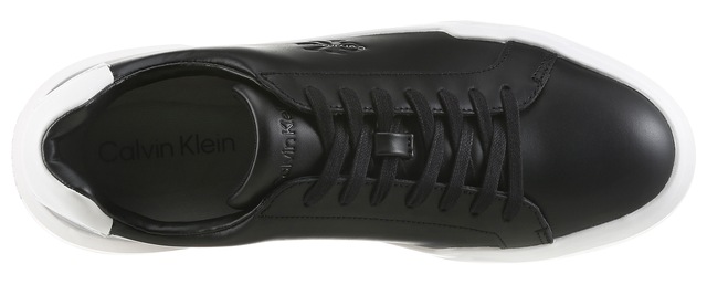 Calvin Klein Jeans Sneaker »CHUNKY CUPSOLE LACEUP LTH« Freizeitschuh, Halbschuh, Schnürer mit CK-Logoprägung