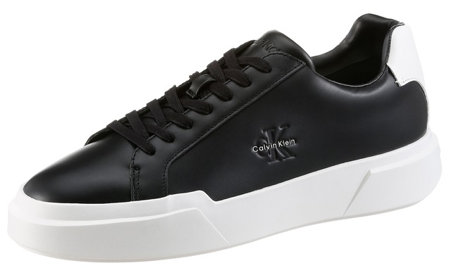 Calvin Klein Jeans Sneaker »CHUNKY CUPSOLE LACEUP LTH« Freizeitschuh, Halbschuh, Schnürer mit CK-Logoprägung