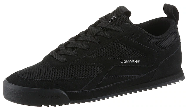 Calvin Klein Sneaker »LOW PRO RUNNER MIX MAT« Freizeitschuh, Halbschuh, Schnürschuh mit seitlichem Logoschriftzug