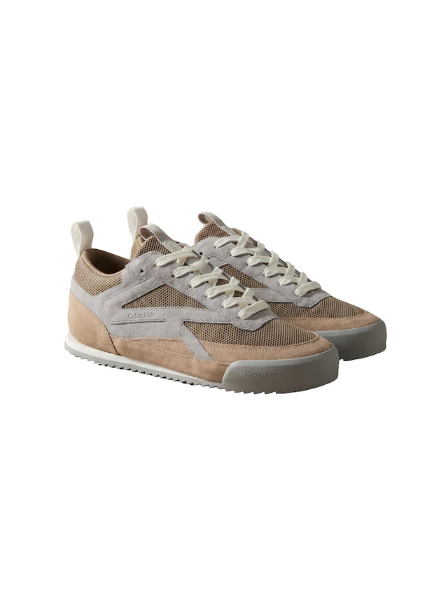 Calvin Klein Sneaker »LOW PRO RUNNER MIX MAT« Freizeitschuh, Halbschuh, Schnürschuh mit seitlichem Logoschriftzug
