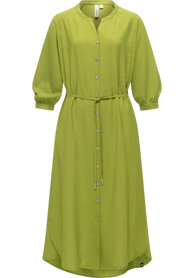 Ragwear Blusenkleid »Trea Dress« Eingrifftaschen Modisches Damenkleid mit Taillengürtel