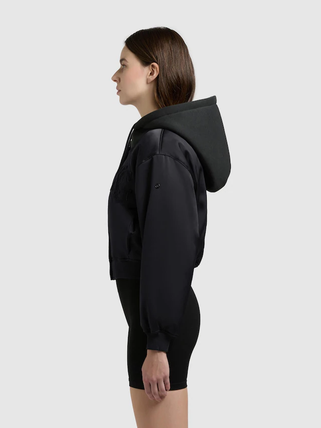khujo Collegejacke »Chani« mit Kapuze Kurze Damen Bomberjacke mit Kapuze