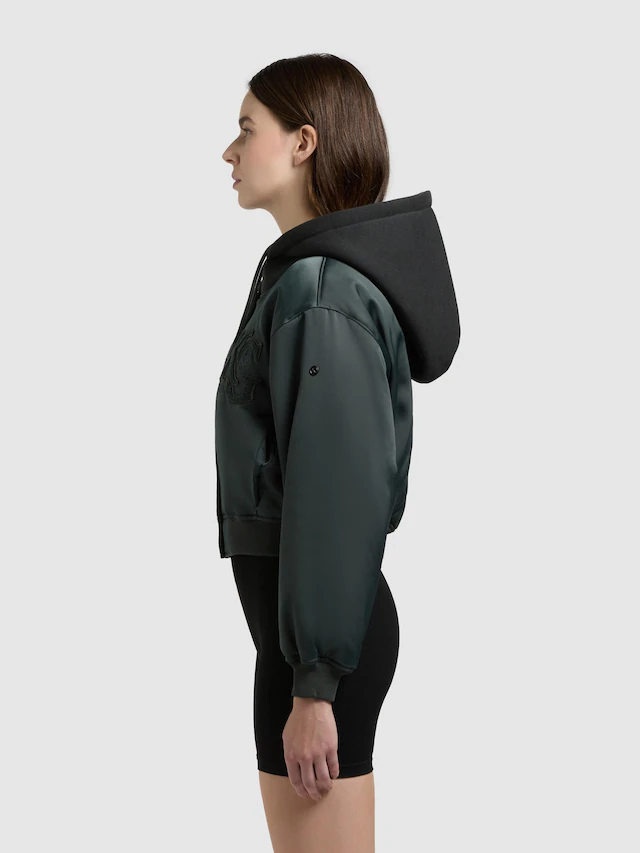 khujo Collegejacke »Chani« mit Kapuze Kurze Damen Bomberjacke mit Kapuze