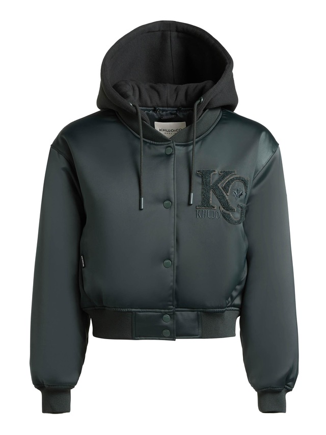 khujo Collegejacke »Chani« mit Kapuze Kurze Damen Bomberjacke mit Kapuze