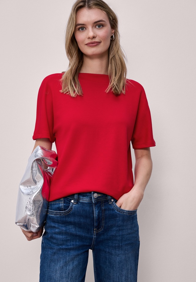 STREET ONE T-Shirt mit U-Boot-Ausschnitt