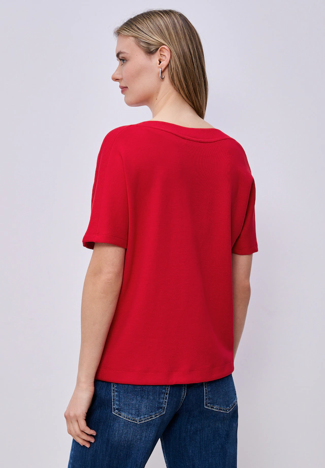 STREET ONE T-Shirt mit U-Boot-Ausschnitt